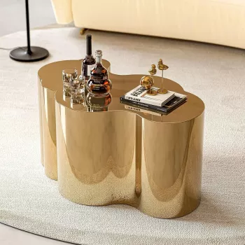 Modern Gold Stainless Steel Coffee Table Styling Guide